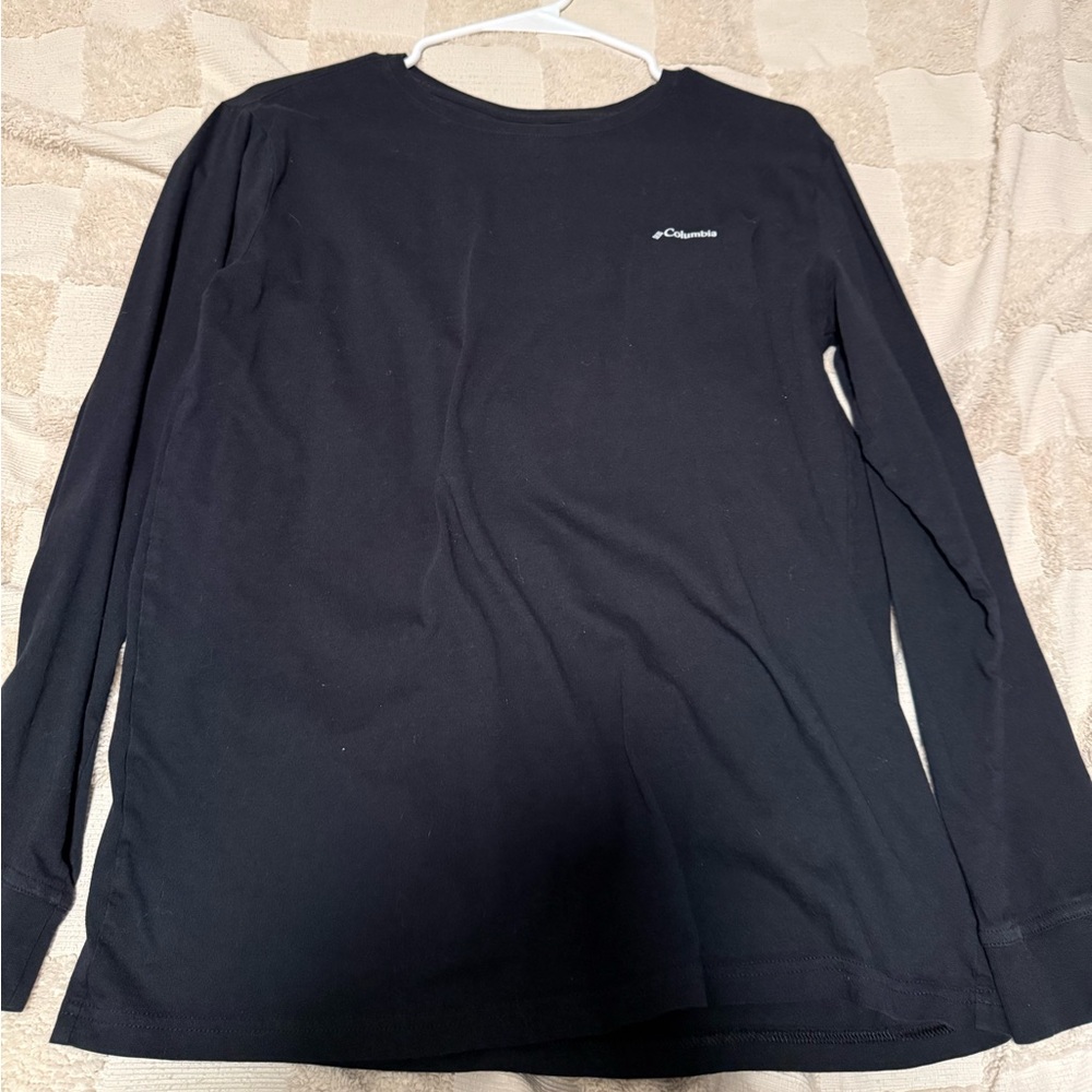 Columbia Classic Black Long Sleeve Tee